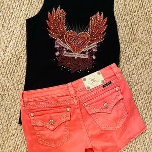 Harley Davidson/Miss me shorts